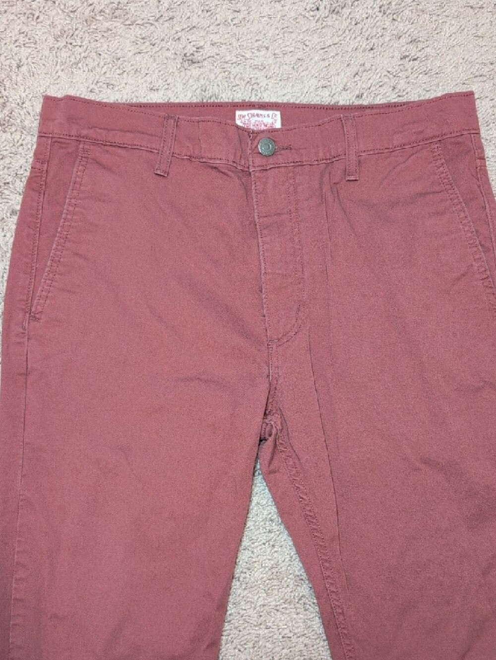 Men's Dusty Rose Casual Pants - Picture 2 of 11